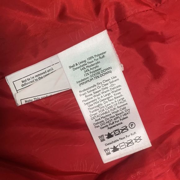 Eddie Bauer | Women’s Down Long Quilted Puffer Jacket Coat Red - Picture 13 of 16